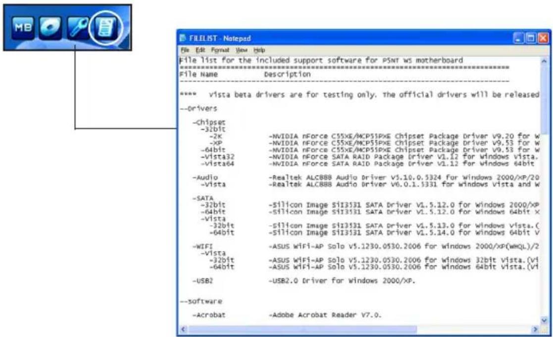 ASUS P5NT WS - Filelist - 1