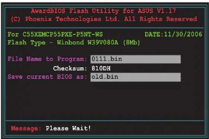 ASUS P5NT WS - Sauvegarder le BIOS existant - 3