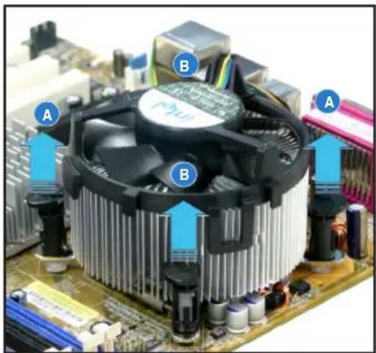ASUS P5NT WS - Désinstaller le dissipateur et le ventilateur du CPU - 3