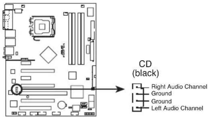ASUS P5NT WS - Connecteur audio interne (4-pin CD [Black]) - 1