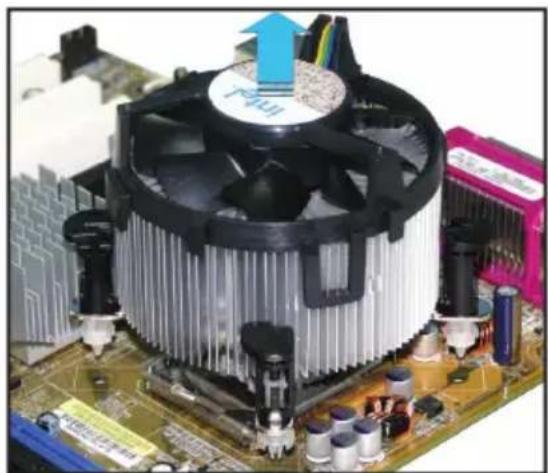 ASUS P5NT WS - Désinstaller le dissipateur et le ventilateur du CPU - 4