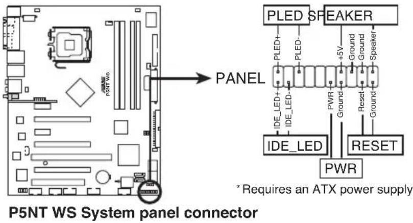 ASUS P5NT WS - Connecteur système (20-8 pin PANEL) - 1