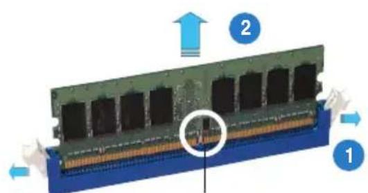 ASUS P5NT WS - Retirer une DIMM - 2