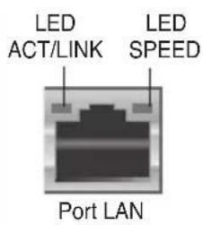 ASUS P5NT WS - Indicateurs LED du port LAN - 1