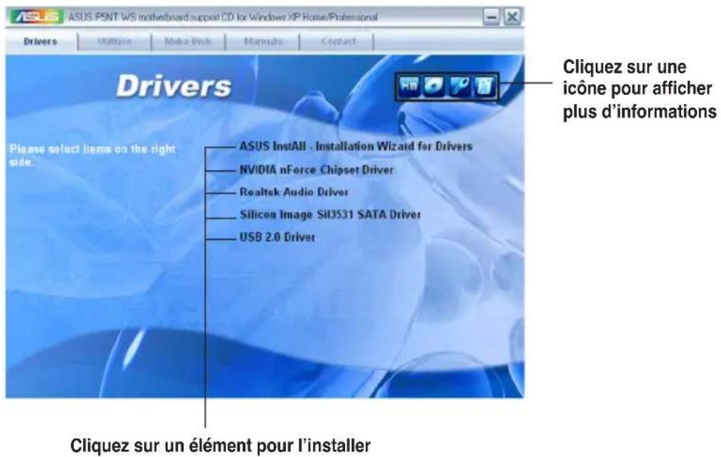 ASUS P5NT WS - Lancer le DVD de support - 1