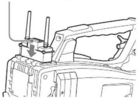 SONY PMW400L - Pour installer le DWR-S01D ou WRR855S - 2