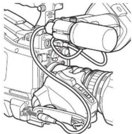 SONY PMW400L - Raccordement d'un microphone au connecteur MIC IN - 3