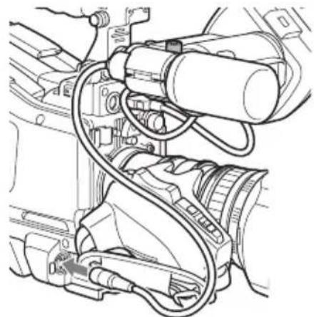 SONY PMW350K - Raccordement d'un microphone au connecteur MIC IN - 2