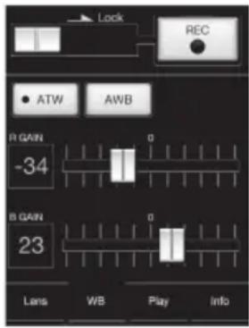 SONY PMW400K - Affichages du tableau de commande à distance Wi-Fi - 2