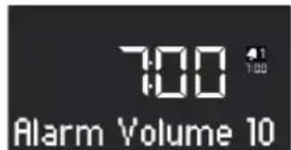SONORO Qubo SO220 - Setting the alarm volume - 1