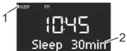 SONORO Qubo SO220 - Setting the time interval for the Sleep Timer - 1