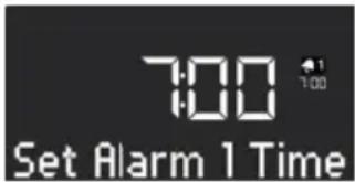 SONORO Qubo SO220 - Setting the alarm time - 1