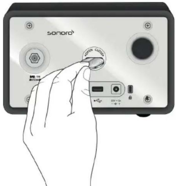 SONORO Qubo SO220 - Batterijplaatsen - 1