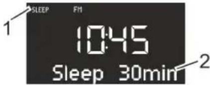 SONORO Stereo SO310 - Setting the time interval for the Sleep Timer - 1