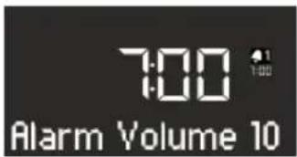 SONORO Stereo SO310 - Impostare il volume della sveglia - 1