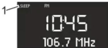 SONORO Stereo SO310 - Aktivering af Sleep Timer - 1