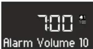 SONORO Stereo SO310 - Indstilling af vækelydstyrke - 1