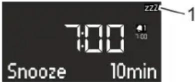 SONORO Stereo SO310 - Setting the Snooze function - 1