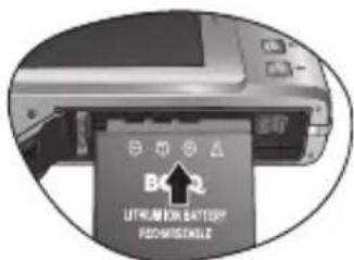 BENQ DC E1050t - Pour installer la batterie : - 1