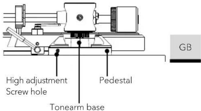 SONORO Platinum SO2000 - Adjust the tonearm height - 1