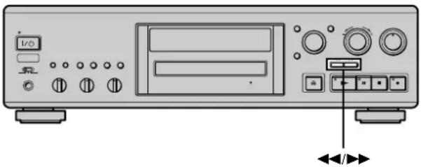 SONY MDSJA333ES - Locating a particular point in a track - 1