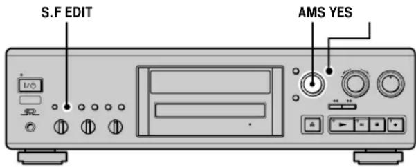 SONY MDSJA333ES - Changing the recorded level after recording (S.F EDIT) - 1