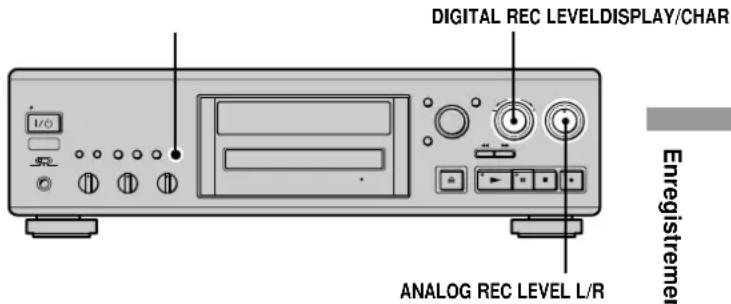 SONY MDSJA333ES - Réglage du niveau d'enregistrement - 1