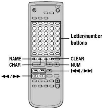 SONY MDSJA333ES - Naming a track or MD (NAME) - 2