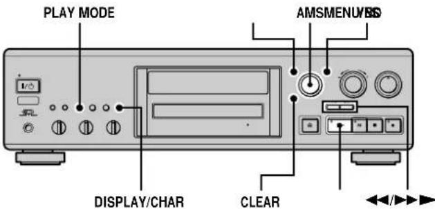 SONY MDSJA333ES - Creating your own program (Program Play) - 1