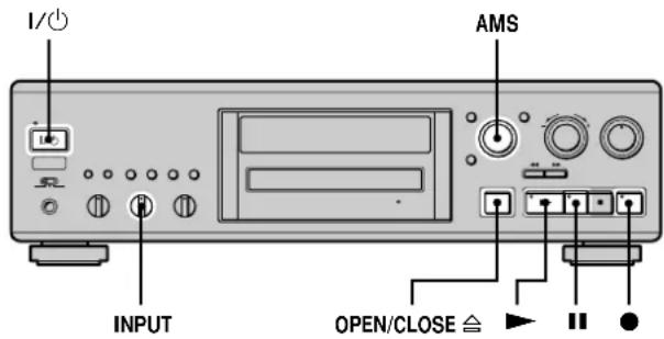 SONY MDSJA333ES - Recording to an MD - 1