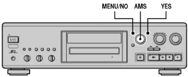 SONY MDSJA333ES - Changement de la vitesse de lecture (fonction Pitch Control) - 1