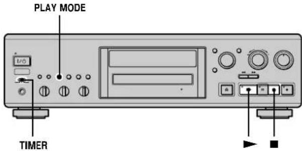 SONY MDSJA333ES - Using a timer - 1