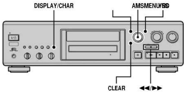 SONY MDSJA333ES - Naming a track or MD (NAME) - 1