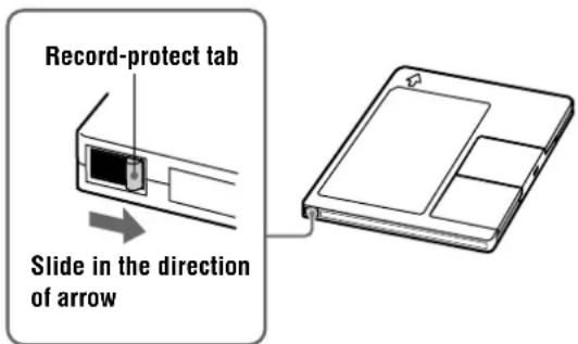 SONY MDSJA333ES - To prevent accidental erasure of the recorded material - 1