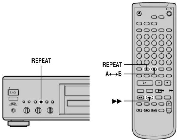 SONY MDSJA333ES - Playing tracks repeatedly (Repeat Play) - 1