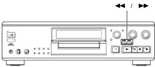 SONY MDSJA555ES - Locating a Particular Point in a Track - 1