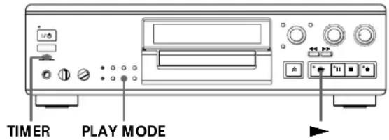 SONY MDSJA555ES - Playing an MD Using a Timer - 1