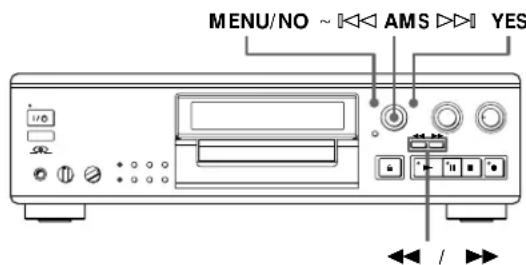 SONY MDSJA555ES - Division d'une plage enregistrée (Fonction Divide) - 2