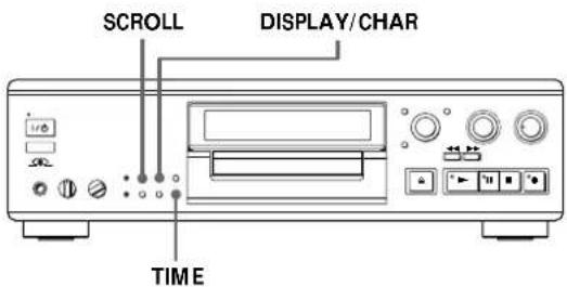 SONY MDSJA555ES - Utilisation de l'affichage - 1