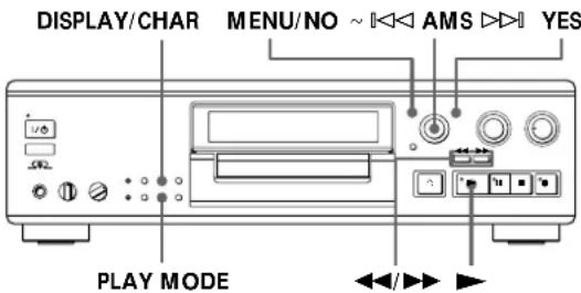 SONY MDSJA555ES - Creating Your Own Program (Program Play) - 1
