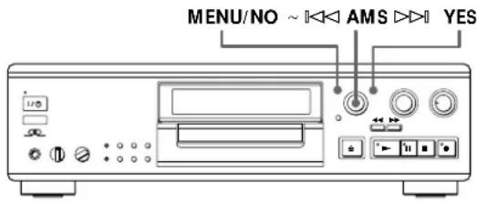 SONY MDSJA555ES - Annulation du dernier montage (Fonction Undo) - 1