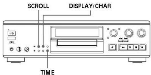 SONY MDSJA555ES - Using the Display - 1