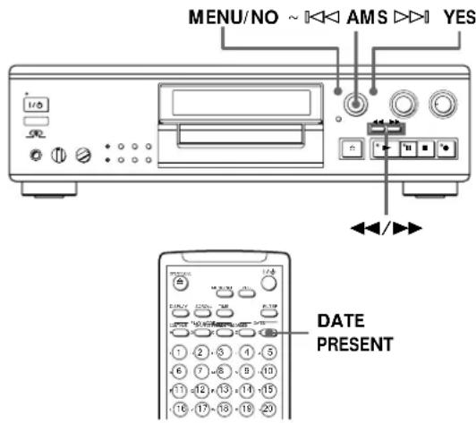 SONY MDSJA555ES - Réglage de l'horloge - 1