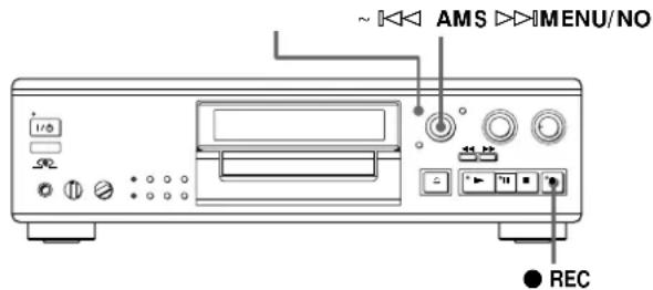 SONY MDSJA555ES - Marking Track Numbers While Recording (Track Marking) - 1