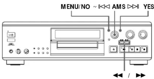 SONY MDSJA555ES - Effacement d'un passage d'une plaque (Fonction A-B Erase) - 2