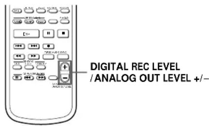 SONY MDSJA555ES - Adjusting the playback level - 1