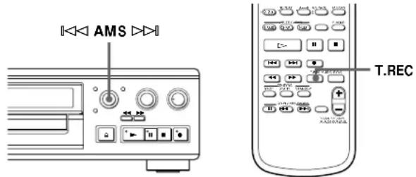 SONY MDSJA555ES - Début d'enregistrement avec mémorisation préalable de 6 secondes de données audio (Enregistrement avec préstockage) - 2