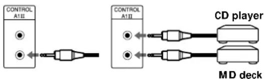 SONY MDSJA555ES - Jacks and connection examples - 1