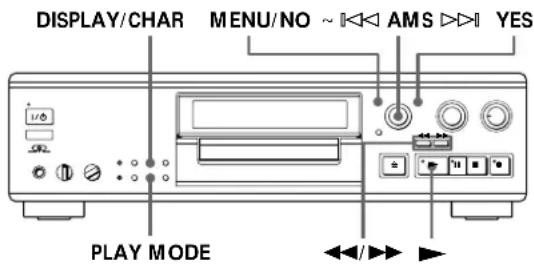 SONY MDSJA555ES - Création d'un programme (Lecture programmée) - 1