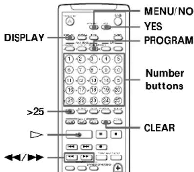 SONY MDSJA555ES - Creating Your Own Program (Program Play) - 2